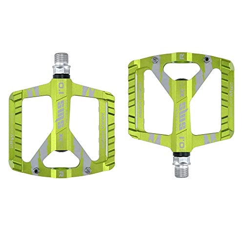 Mountain Bike Pedal : YCXYC Bike Pedals, Bike Bicycle Cycling MTB Pedals, Pedal, Universal Ultralight Aluminum Alloy Anti-Slip Bicycle Pedals for Bicycle MTB Road Mountain Bike Pedals Bike Accessories, Green