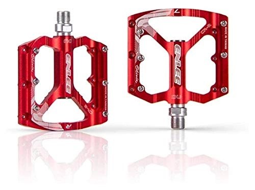 Mountain Bike Pedal : YDL Bike Pedal Mountain Bicycle Ultralight Ultra Axle Sealed Bearing Pedals Bike Pedals for Suitable Indoor Exercise Bikes and Spinning (Color : Red)