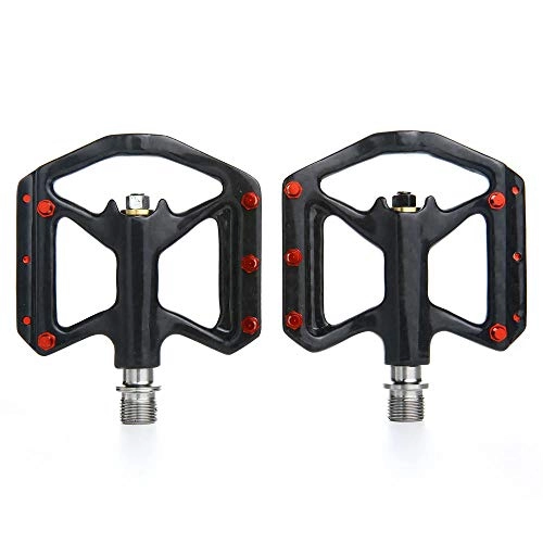 Mountain Bike Pedal : Yeldou Platform Pedals Mountain Bike, High-Strength Non-Slip 3 Bearing Composite Titanium Metal Bicycle Pedals For Moutain / Road Bike, Pro Bicycle Team