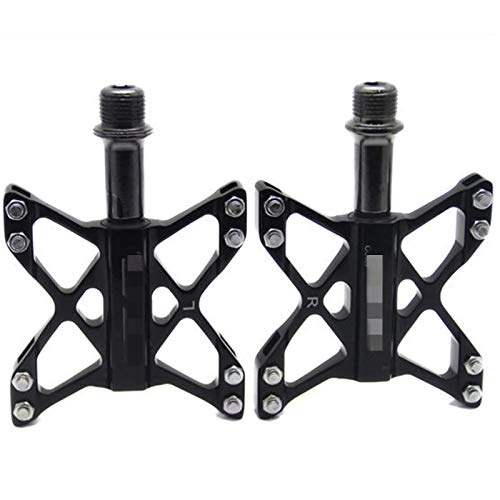 Mountain Bike Pedal : Yhjkvl Bicycle Pedals MTB BMX Mountain Pedals 3 Bearing Platform Pedals Bike Pedals (Size:One Size; Color:Black)