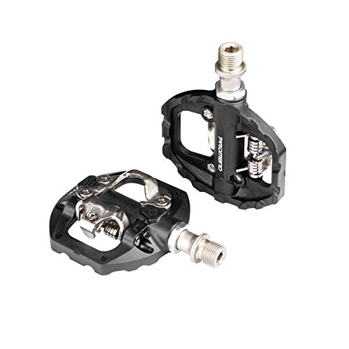 Mountain Bike Pedal : YHX Bicycle pedals, single-sided lock pedals for mountain bikes, flat pedals with aluminum alloy bearings, shoe lock pedals