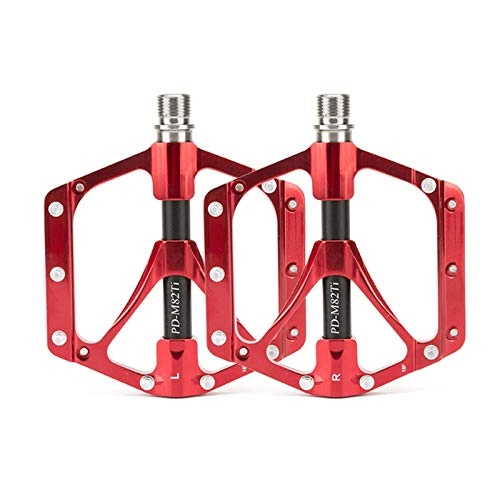 Mountain Bike Pedal : YHX Mountain bike pedals, titanium alloy bearings, lightweight and large tread bearing, riding pedals