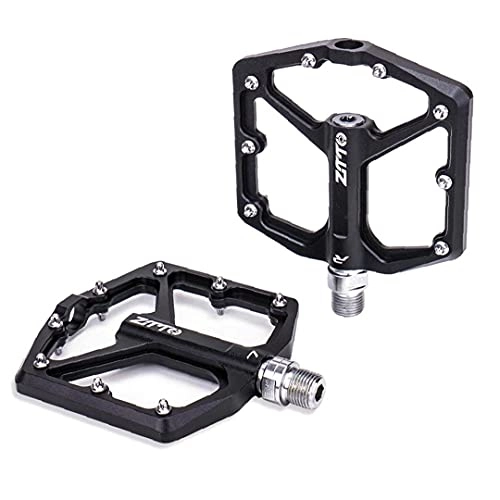Mountain Bike Pedal : Yililay Bicycle Cycling Bike Pedals, Bicycle pedal non-skid aluminum alloy mountain bike pedal ultra light bearing bicycle pedal black