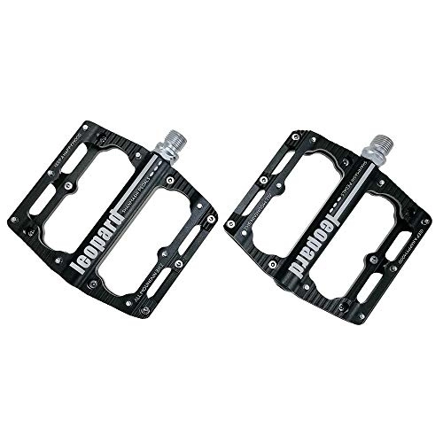 Mountain Bike Pedal : YLiansong-home Lightweight and Stable Pedal Mountain Bike Pedals 1 Pair Aluminum Alloy Antiskid Durable Bike Pedals Surface For Road Bike 6 Colors (SMS-leoprard) Non-slip (Color : Green)