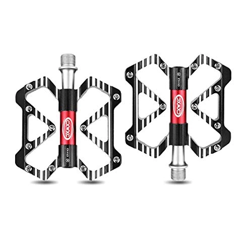 Mountain Bike Pedal : YNuo Bike Pedals - Aluminum CNC Bearing Mountain Bike Pedals - Road Bike Pedals with 20 Anti-skid Pins - Lightweight Bicycle Platform Pedals - Universal 9 / 16" Pedals for BMX / MTB Bike, City Bike Bicycl