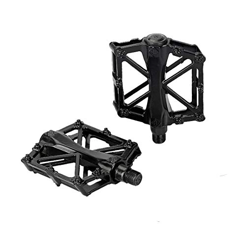 Mountain Bike Pedal : YNuo Bike Pedals, Universal Mountain Bicycle Pedals Platform Cycling Ultra Sealed Bearing Aluminum Alloy Flat Pedals 9 / 16", Easy To Install Bicycle accessories for a comfortable ride.