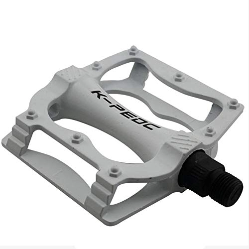 Mountain Bike Pedal : YOBAIH Mountain Bike Pedals Utralight Sealed Bearing Bike Pedals CNC Aluminum Alloy Anti-skid Cycling Bicycle Pedal MTB Road Mountain Bike Parts Accessories (Color : White)