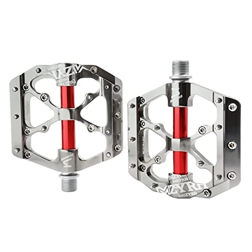 Mountain Bike Pedal : YouLpoet Bicycle Aluminum Alloy Pedal Lightweight Bearing Pedal Mountain Bike Accessories, titanium