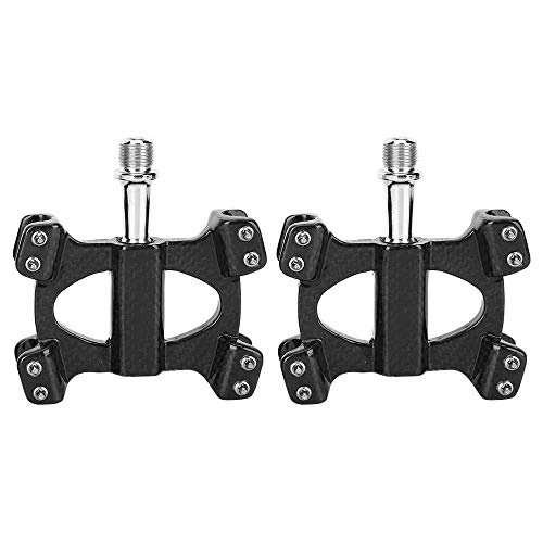 Mountain Bike Pedal : YSHUAI Carbon Road Bike Pedals, Bicycle Pedal 1 Pair, Mountain Bike Bearing Pedals 9 / 16'' Spindle, Road Folding Bicycle Cycling Accessory, Light