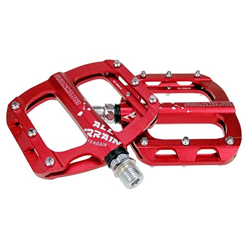 Mountain Bike Pedal : YTO Bicycle pedals, mountain bike flat pedals, comfortable non-slip aluminum alloy pedals