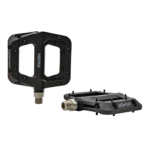 Mountain Bike Pedal : YTO Bicycle pedals, mountain bike non-slip pedals, cycling pedals, three-bearing large treads, nylon pedals