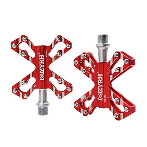 Mountain Bike Pedal : YTO Mountain bike pedals, bearing nailed aluminum alloy pedals, bicycle pedals, universal pedals