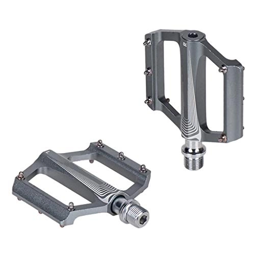 Mountain Bike Pedal : YU-HELLO_1pair Ultra-light Bicycle Pedals Aluminum Alloy Bearing Pedal for MTB Road Bike