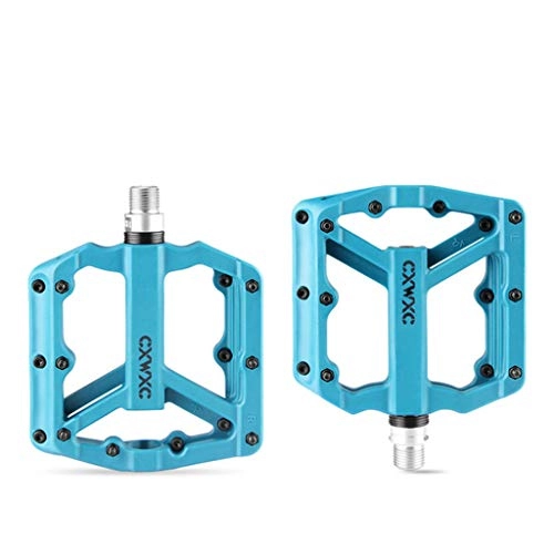 Mountain Bike Pedal : YU-HELLO_Ultralight Bicycle Nylon Pedal For CX92 Widening Anti-slip Steel MTB Pedals