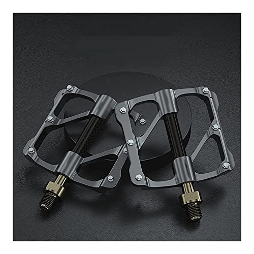 Mountain Bike Pedal : YUN Mountain Bike Pedals MTB Bicycle Flat Pedals, Mountain Bike Pedal With Removable Anti-Skid Nails Lightweight Road Cycling Bicycle Pedals (Color : Gray)