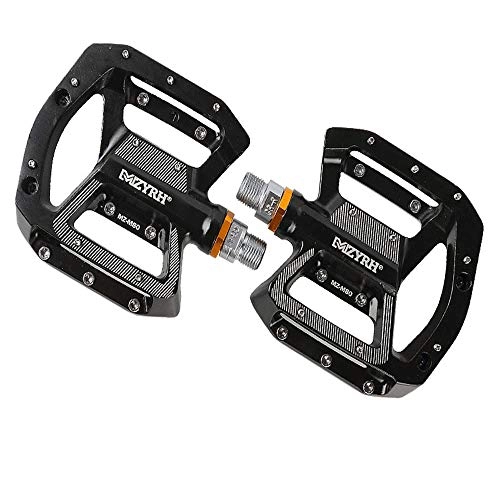Mountain Bike Pedal : YUQQZ Universal Mountain Bicycle Cycling Bike Pedals, New CNC Aluminum Antiskid Durable Mountain Bike Pedals Road Bike Hybrid Pedals for All bikes