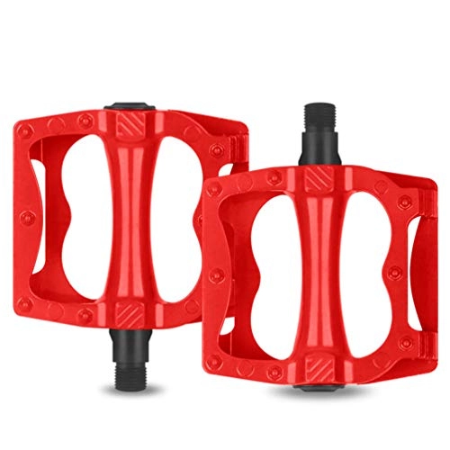 Mountain Bike Pedal : YUYAXPB Mountain Bike Pedals, Antiskid Durable Bicycle Cycling Pedals, Ultra Strong Bicycle Pedals, for BMX MTB Road Bicycle, Red
