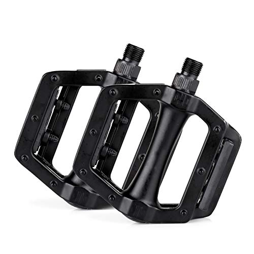 Mountain Bike Pedal : Yuzhijie Bicycle pedals Universal mountain bike dead fly non-slip aluminum alloy ball pedals road bike bicycle pedals, Black