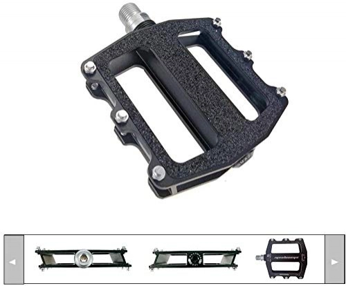 Mountain Bike Pedal : YZ Pedal, Mountain Bike Pedals, Aluminum Alloy Palin Pedal Double Non-Slip Thickening Wide Comfortable Three-Bearing Pedal Riding Accessories