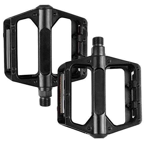 Mountain Bike Pedal : YZGSBBX Mountain bike pedal Reflective bicycle pedal Aluminum alloy plate Pedals