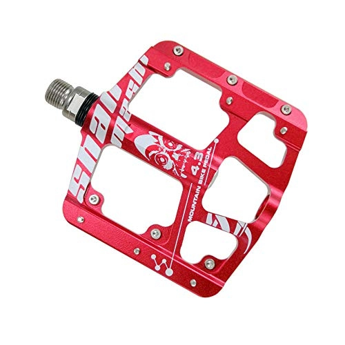 Mountain Bike Pedal : YZT QUEEN Bicycle Pedal, Mountain Bike Pedal Lightweight Aluminum Alloy 9 / 16"Sealed Bearing Road Bike Pedals, red