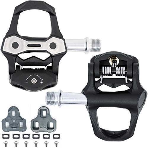 Mountain Bike Pedal : ZERAY Carbon Road Bike Pedals Peloton Pedal Clipless Pedals Road Cycling Pedals with Cleat Compatible with Look Keo