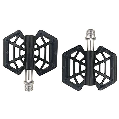 Mountain Bike Pedal : Zgu Bicycle Pedals, Dead Fly Road Bike Bearing Pedals Mountain Bike Magnesium Alloy Palin Pedal Folding Car Pedal, Black