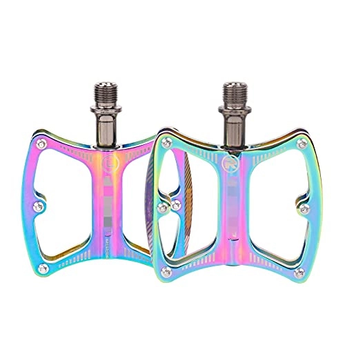 Mountain Bike Pedal : ZHANGQI jiejie store Aluminum Alloy Bicycle Pedals Road Cycling Pedals Mountain MTB Bike Pedals Outdoor Sports Bicycle Accessories