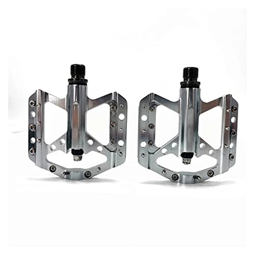 Mountain Bike Pedal : ZHANGQI jiejie store Polishing Mountain Non-Slip Bike Pedals Platform Bicycle Small Alloy Pedals 9 / 16" Bearings Fit For Road MTB Fixie Bikes Bicycle Part (Color : B251)