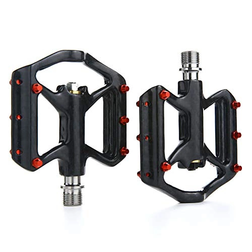 Mountain Bike Pedal : ZHHWYP Racing Bicycle Pedals Bicycle Pedals Anti-Slip Pedals with Ultra Carbon Fiber Platform And 3 Sealed Bearings, Trekking Pedals for MTB BMX Bike