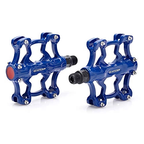 Mountain Bike Pedal : ZHIPENG Bike Pedals Bicycle Platform Mountain Bike Pedals, Ultra-Light Aluminum Pedals, High-End Craftsmanship, Integrated Pedal Body, Not Only Improve Comfort, But Also Safer Riding, Blue