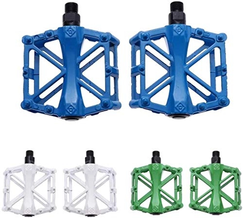 Mountain Bike Pedal : ZHJ Bike pedals For Cycling Mountain MTB BMX Bike Bicycle Bearing 9 / 16 Inch Suitable for adults / children Bicycle Accessories (Color : Blue)