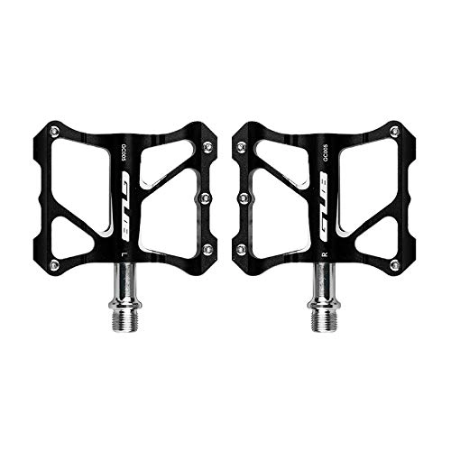 Mountain Bike Pedal : zhtt Pedals, Bicycle Cycling Bike Pedals, New Aluminum Antiskid Durable Mountain Bike Pedals Road Bike Hybrid Pedals, Black
