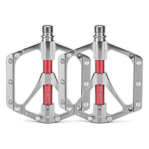 Mountain Bike Pedal : ZHUANYIYI Bike Pedal, Bike Platform Pedals, 9 / 16" Wide Plus Aluminium Alloy Flat Cycling Pedals 3 Sealed Bearing Axle for Mountain BMX Road Bikes Pedals (Color : C)