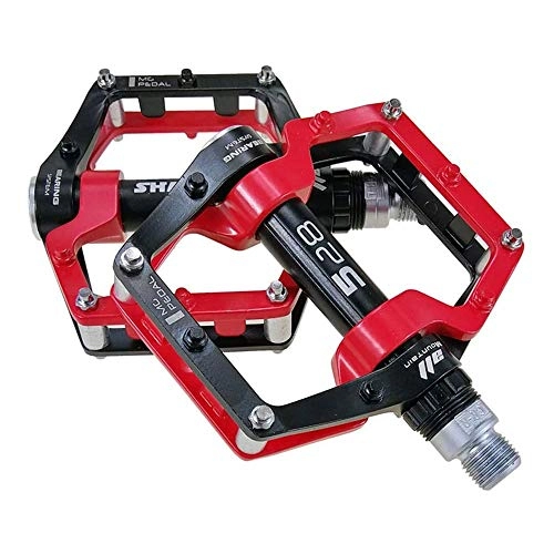 Mountain Bike Pedal : ZHUANYIYI Bike Pedal, Magnesium Alloy Pedal Mountain Bike Palin Pedal Bicycle Pedal Wide and Comfortable Non-slip, for Road / Mountain / MTB / BMX Bike (Color : D)