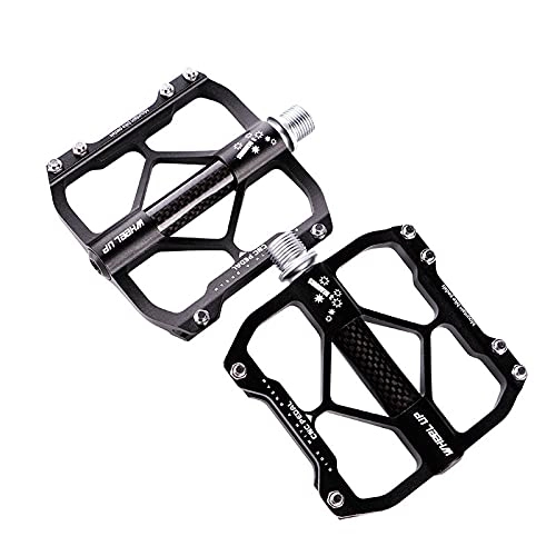 Mountain Bike Pedal : ZJJX Bike Pedals, Three Peilin Bearings, Mountain Bike Aluminum Alloy Ultra-light Polished Bicycle Pedal Accessories For Mountain Bikes and Hybrid Bicycles