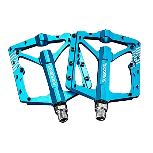Mountain Bike Pedal : zjyfyfyf Bicycle Pedals Bicycle Cycling MTB Pedals 9 / 16” With Sealed Anti-Slip Durable For Universal BMX Mountain Bike Road Bike Trekking Bike (Color : Blue)