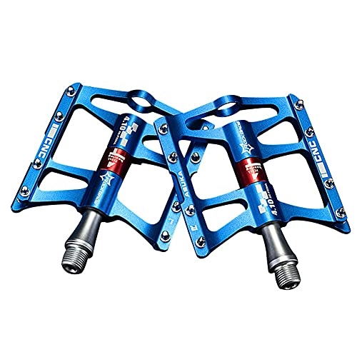 Mountain Bike Pedal : zjyfyfyf Mountain Bike Pedals MTB Pedals Road Bike Pedals Aluminum Alloy Spindle 9 / 16 Inch with Sealed Bearing (Color : Blue)