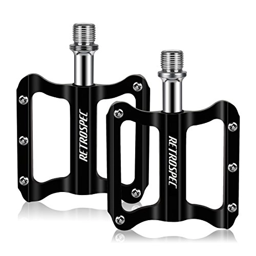 Mountain Bike Pedal : ZOOYAUE Bike Pedals, Bicycle Pedals, Aluminium Alloy Antiskid Durable Mountain Cycling Pedals-1 pair