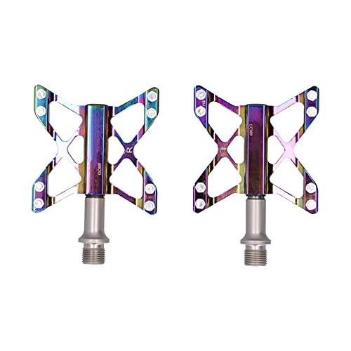 Mountain Bike Pedal : Zwinner Road Bike Pedals, Colorful Bike Pedal Aluminum Alloy + Molybdenum Steel for Mountain and Road Bikes