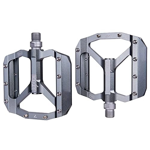 Mountain Bike Pedal : ZYLEDW MTB Road Bike Ultralight Bicycle Pedals Mountain CNC AL Alloy Hollow Anti-slip Bearings Bicycle Pedals Cycling Part-silver