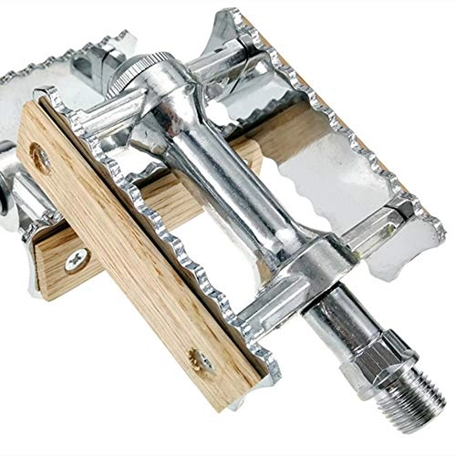 Mountain Bike Pedal : ZzheHou Bicycle Pedal Bike Flat Pedals Mountain Road Bicycle Pedals for Most Kinds of Bicycles Durable Bike Pedals (Color : Silver, Size : 90x72x30mm)