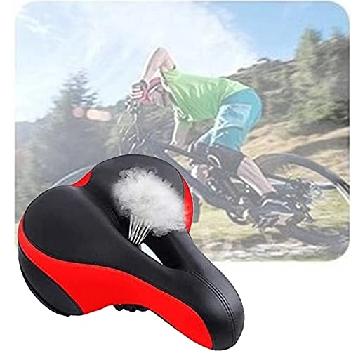 Mountain Bike Seat : 2021 Upgrade Bike Seat Extra-Wide And Soft Padded Bicycle Saddle For Men And Women Universal Bike Seat Replacement With Vents Regulate For Indoor And Outdoor Bicycles