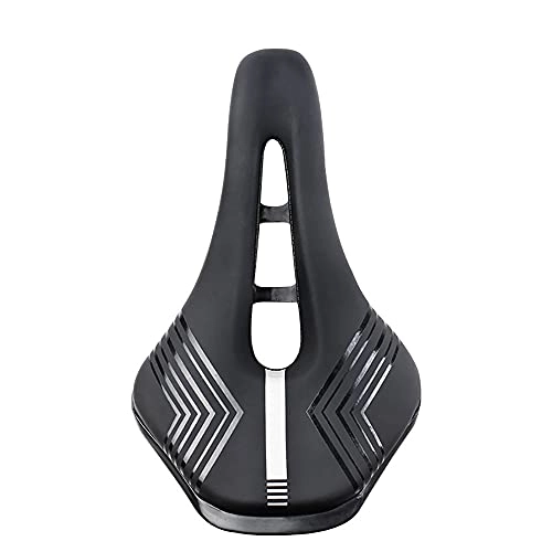 Mountain Bike Seat : AACXRCR Comfort Bicycle Seat - Wide Bike Saddle Seat, Gel Waterproof Bicycle Saddle with Central Relief Zone and Ergonomics Design for Mountain Bikes, Road Bikes, Men and Women