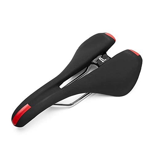 Mountain Bike Seat : AACXRCR Comfortable Bike Saddle Mountain Bicycle Seat Profession Road MTB Bike Seat Outdoor Or Indoor Cycling Cushion Pad Universal Fit for Exercise Bike and Outdoor Bikes (Color : A)