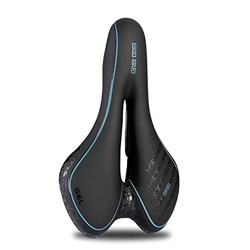Mountain Bike Seat : AACXRCR Comfortable Bike Seat- Waterproof Bicycle Saddle with Central Relief Zone and Ergonomics Design Universal for Mountain Bikes, Road Bikes, Men and Women (Color : B)