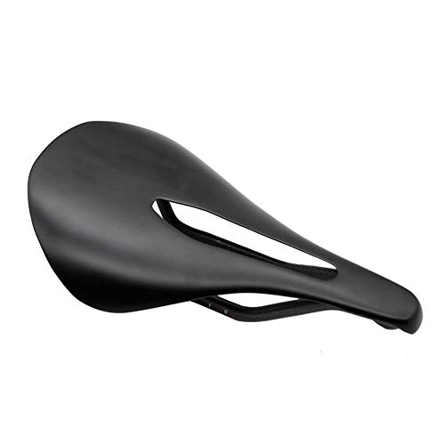 Mountain Bike Seat : Aaren Gel Bicycle Seat Cushion Comfortable Seat Cushion Wide Cushion Suitable for Mountain Bike and road Bike Soft Breathable (Color : Black)