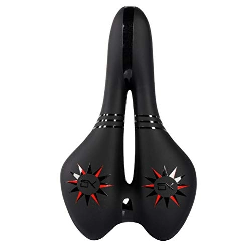 Mountain Bike Seat : Abaodam Silicone thickened bicycle saddle mountain bike seat cushion breathable riding seat cushion for outdoor cycling sports (red).