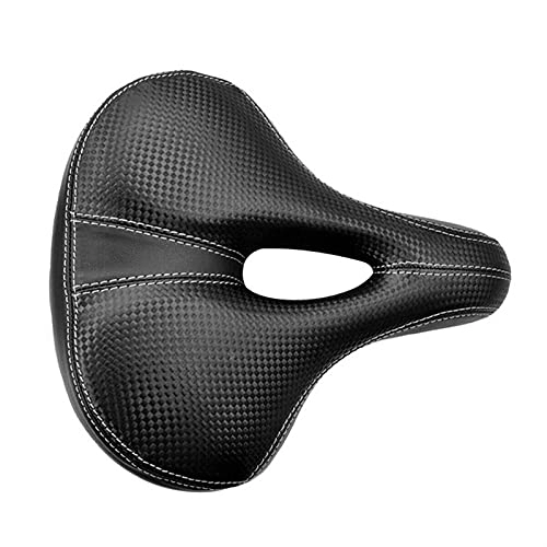 Mountain Bike Seat : ACEACE Bicycle Seat Big Butt Saddle Mountain Bike Wide Seat Bicycle Accessories Shock Absorber Hollow Breathable And Comfortable