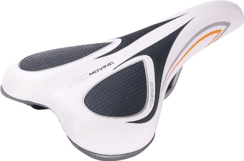 Mountain Bike Seat : Acor Unisex City / Comfort Saddle: White / Grey